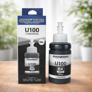 Tinta Universal Negra U100 100 ml Compatible con Impresoras Inkjet