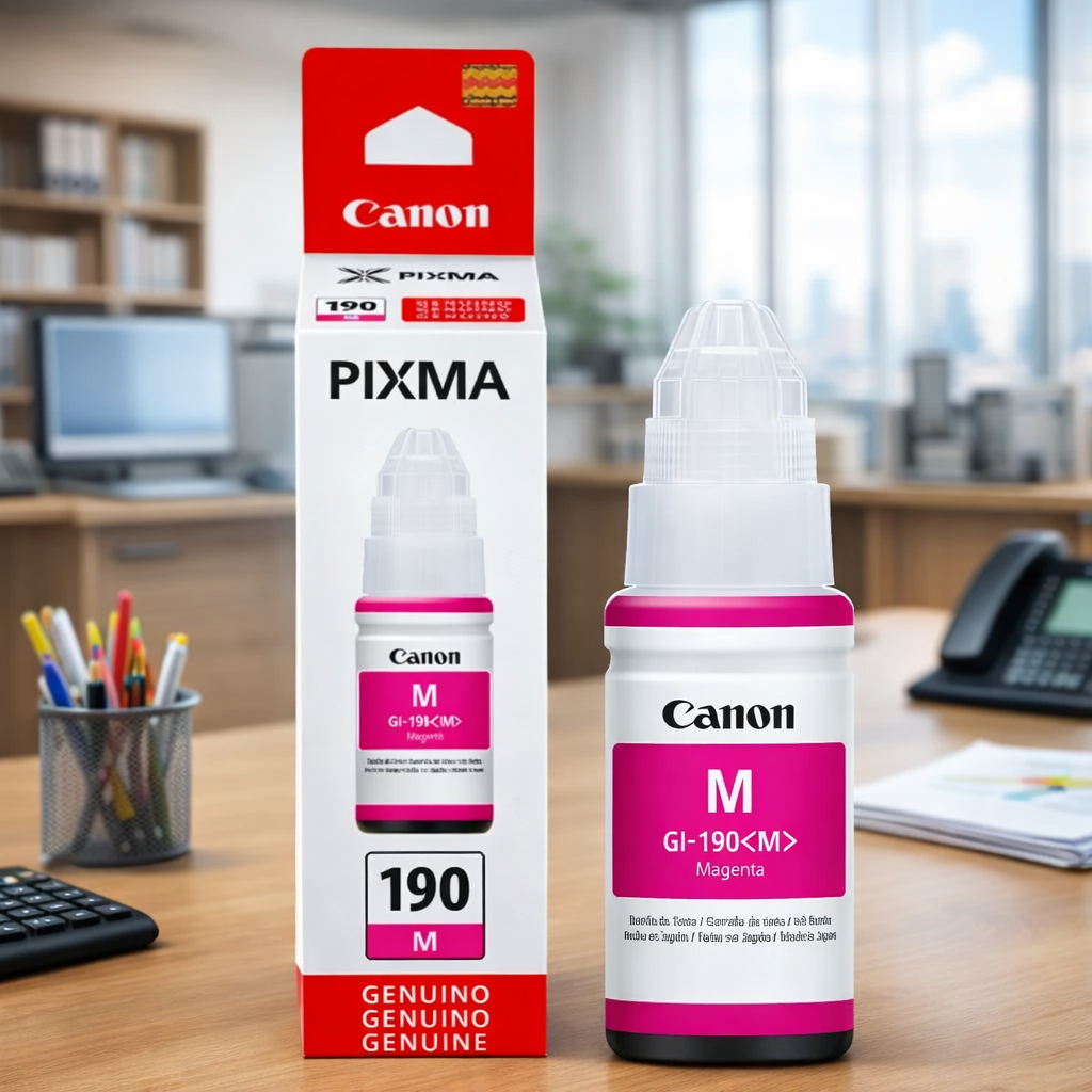 Tinta Original Canon GI-190 Magenta para Impresoras PIXMA | 70 ml