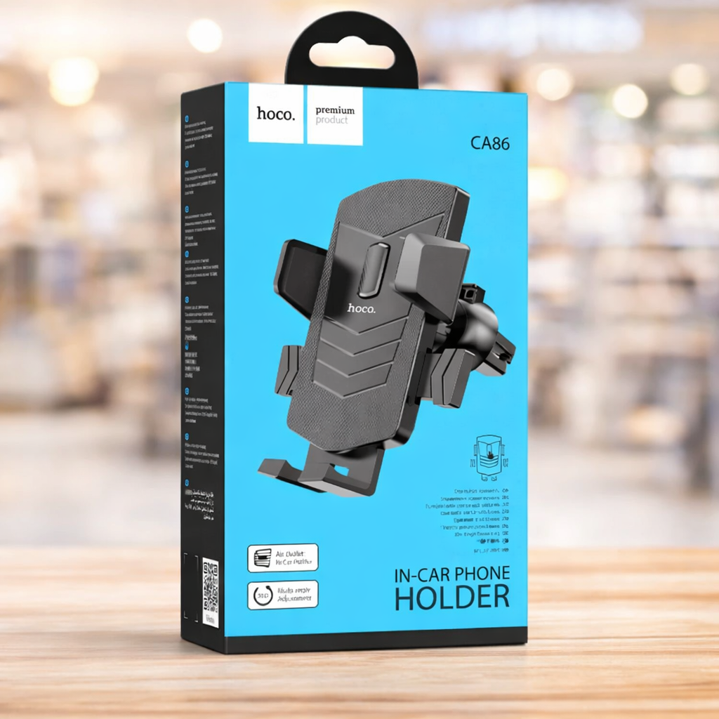 Soporte Celular para Auto Hoco CA86 – Porta Celular Rejilla Ventilación 360°