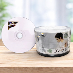 DVD-R Cursor 4.7GB 8x Pack 50 Unidades – Discos Grabables para Datos y Video