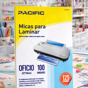 Micas para Laminar Oficio 125 Micrones Pacific – Pack 100 Unidades