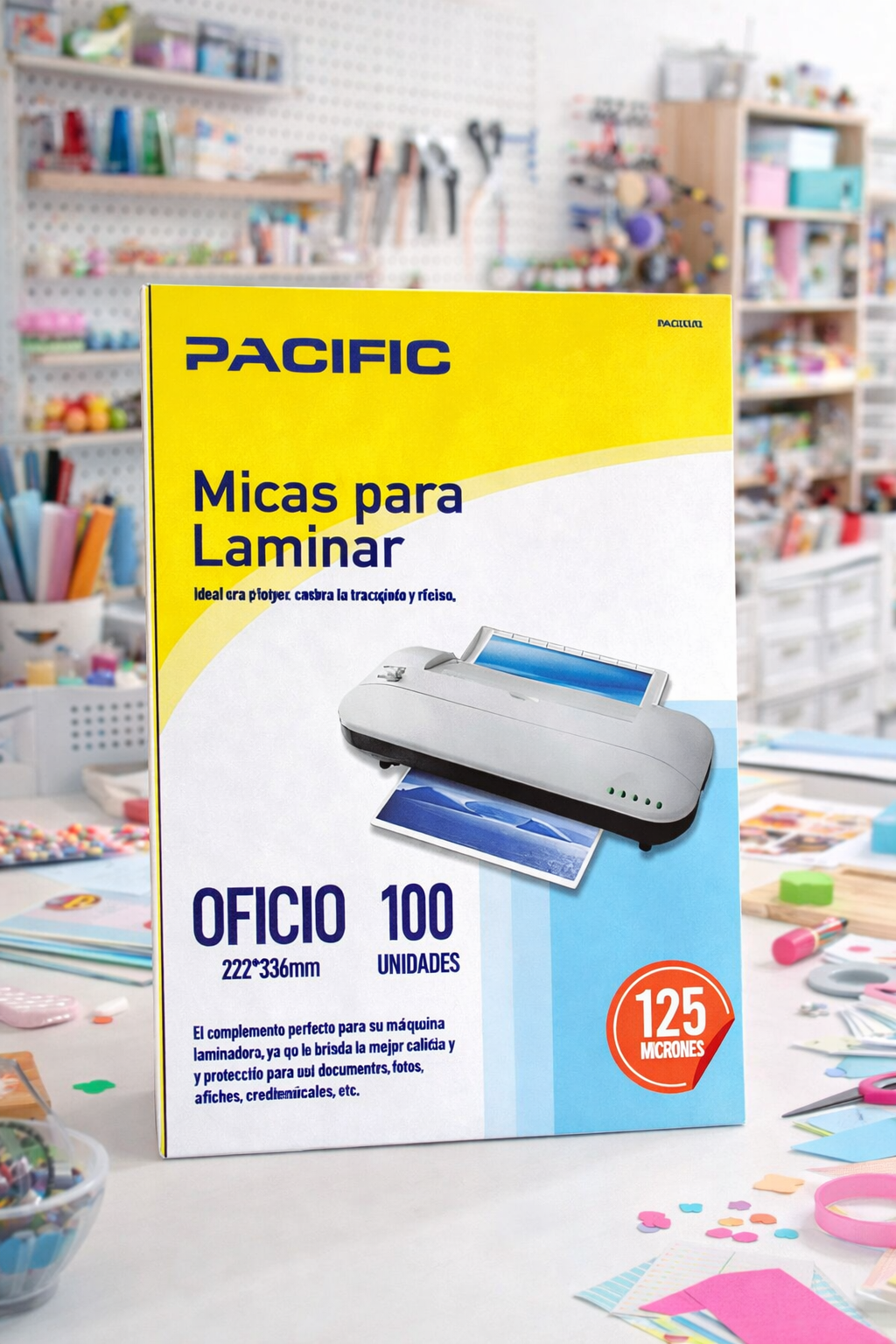 Micas para Laminar Oficio 125 Micrones Pacific – Pack 100 Unidades