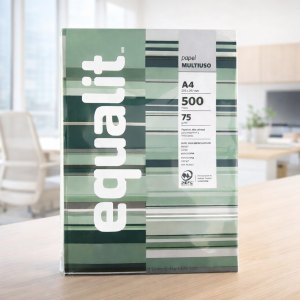 Papel Multiuso A4 75 g Equalit – Resma 500 Hojas para Impresión y Fotocopia