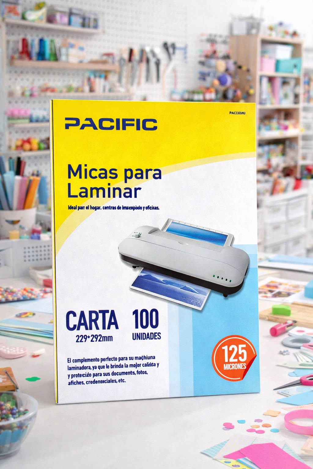 Micas para Laminar Carta 125 Micrones Pacific – Pack 100 Unidades